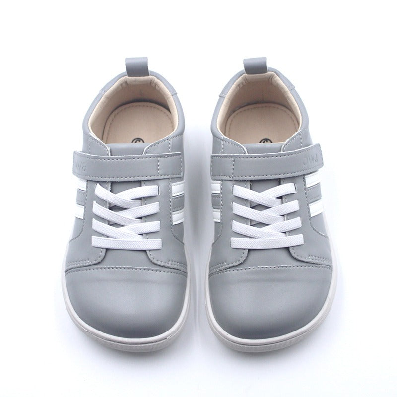 zapatilla gris kallpa owa respetuosa barefoot para niños infantil