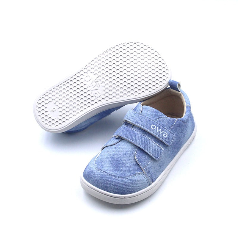 zapatilla owa barefoot respetuosa denim infantil