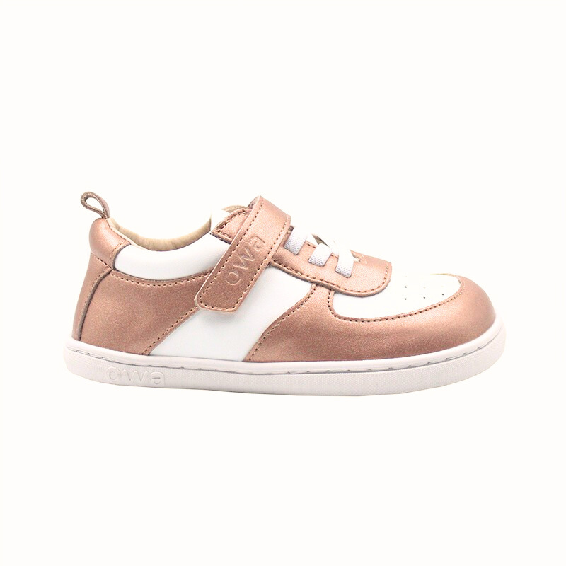 zapatilla owa chasqui gold pink barefoot 