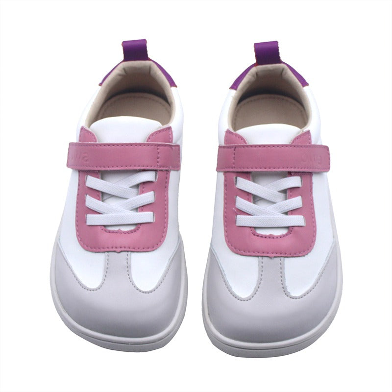 zapatilla blanca chicle morado sumaq owa respetuosa barefoot
